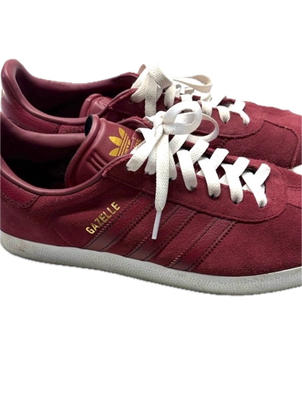 adidas Originals Gazelle Suede Premium - Burgundy / White - Men's 9 / Women's 10